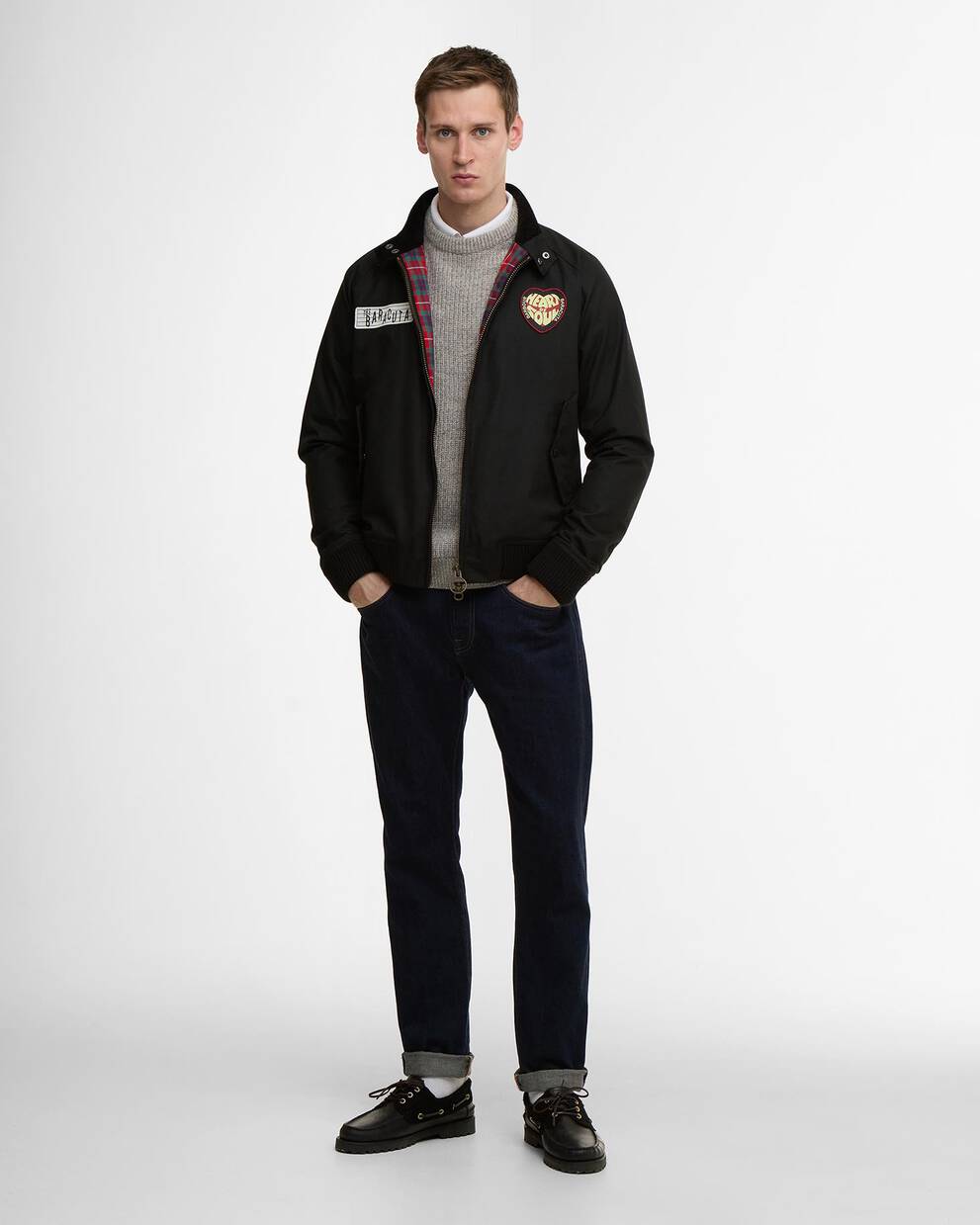 Barbour x Baracuta Wachsjacke Badged Porton