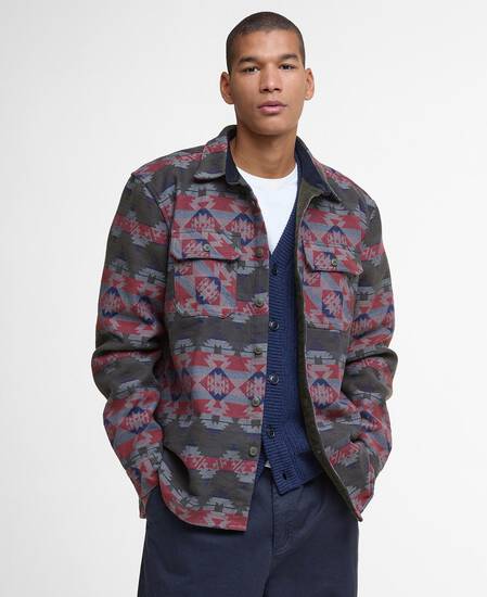 Hemd Greatend Jacquard Relaxed Olive