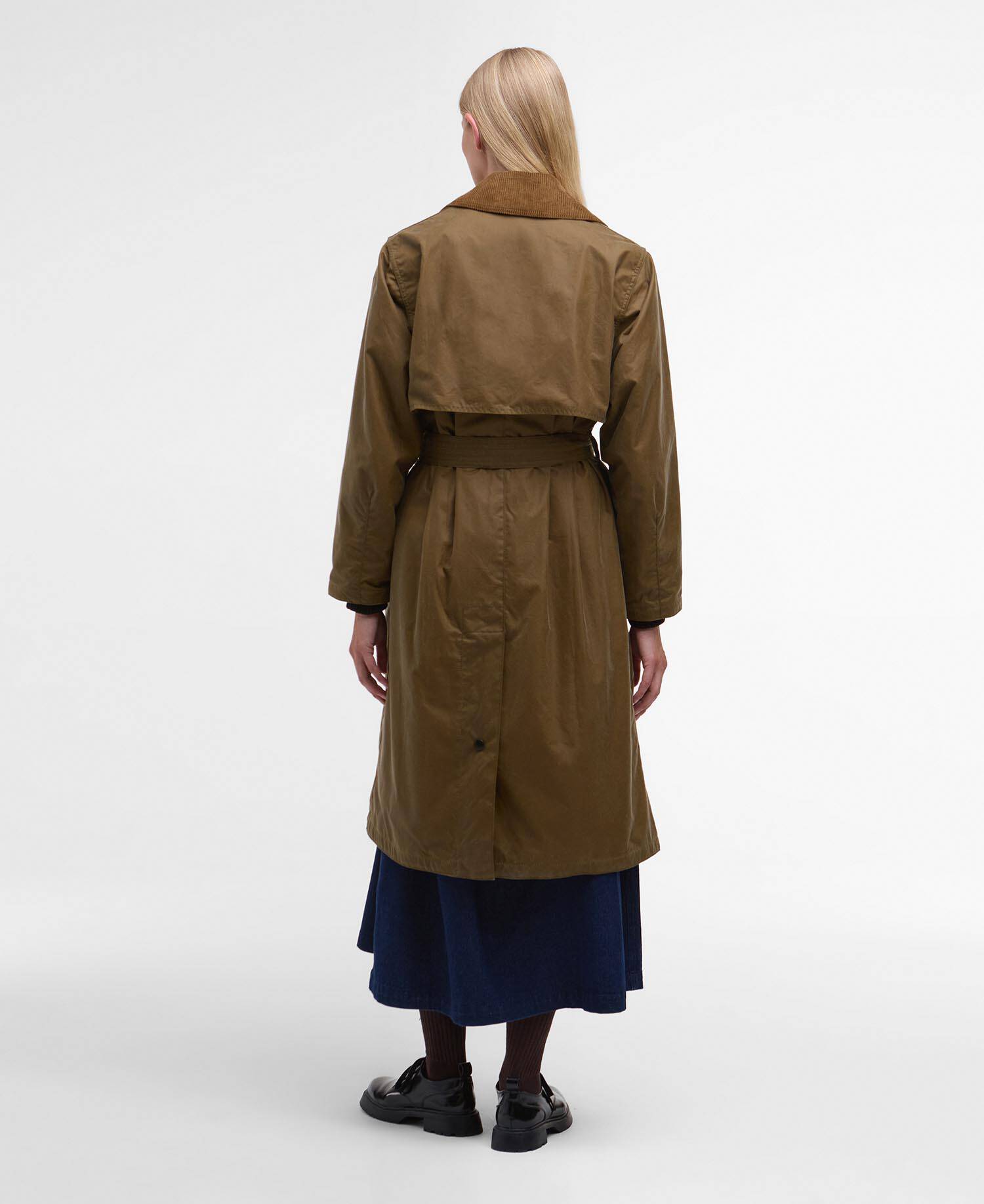 Barbour for Margaret Howell Trenchcoat Double-Breasted Waxed image number 2