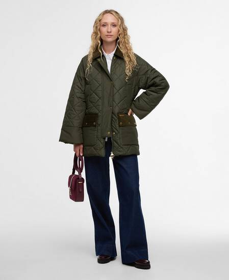 Steppjacke Aldburgh Olive/Ancient Tartan