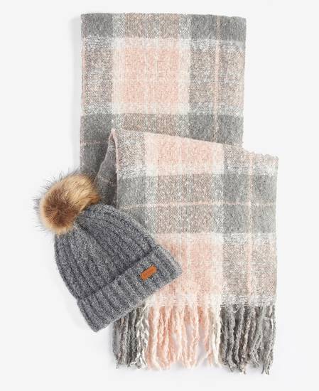 Geschenkset Beanie Saltburn & Schal Tartan 