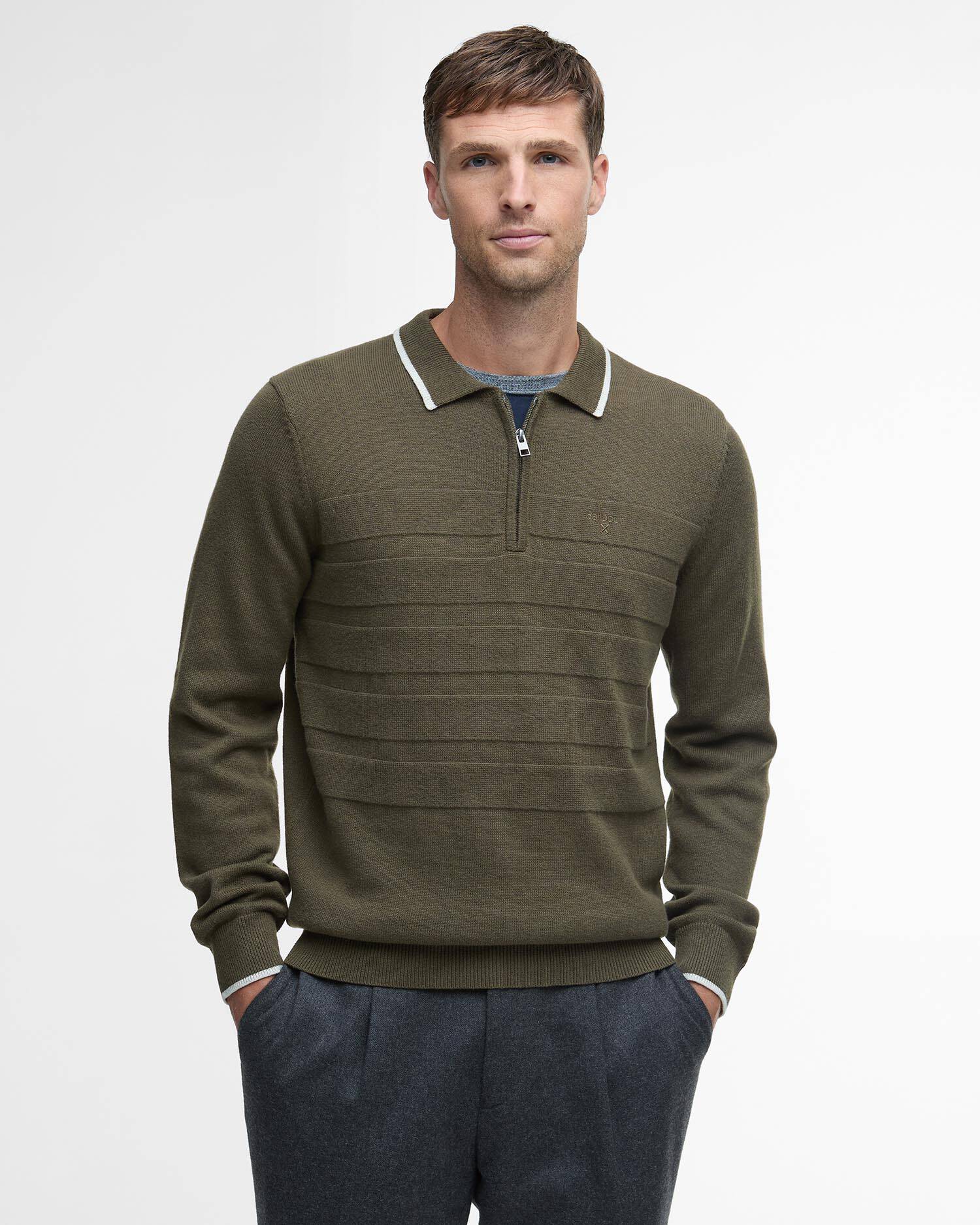 Langarm-Poloshirt Fenhill Knitted image number 0