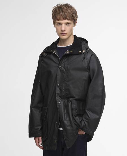 Barbour for Margaret Howell Wachsparka Herren Black