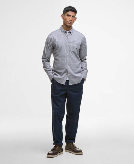 Hemd Huntly Houndstooth Tailored Navy