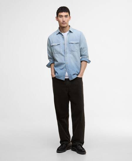 Hemd Hickman Chambrey Washed Indigo