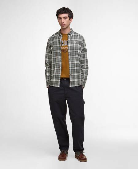 Hemd Mosswood Long-Sleeved Tailored Grey Marl