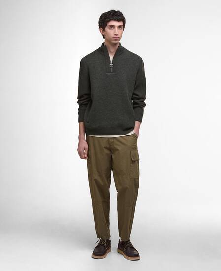 Pullover Milburn Half-Zip Dark Olive
