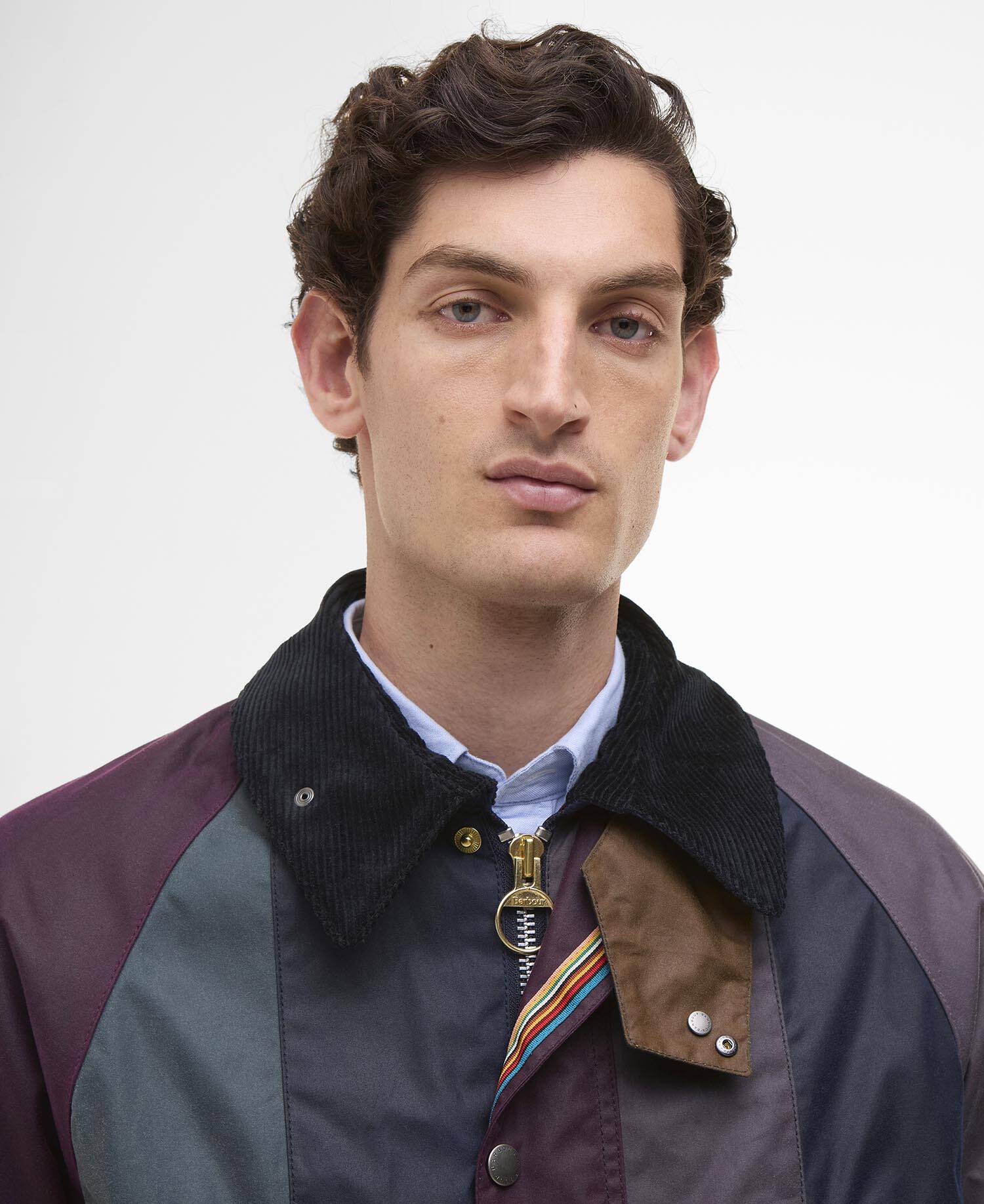 Paul Smith loves Barbour Wachsjacke Striped Oversized Bedale image number 7
