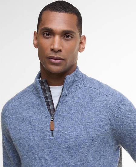 Pullover Talder Half-Zip Bluestone