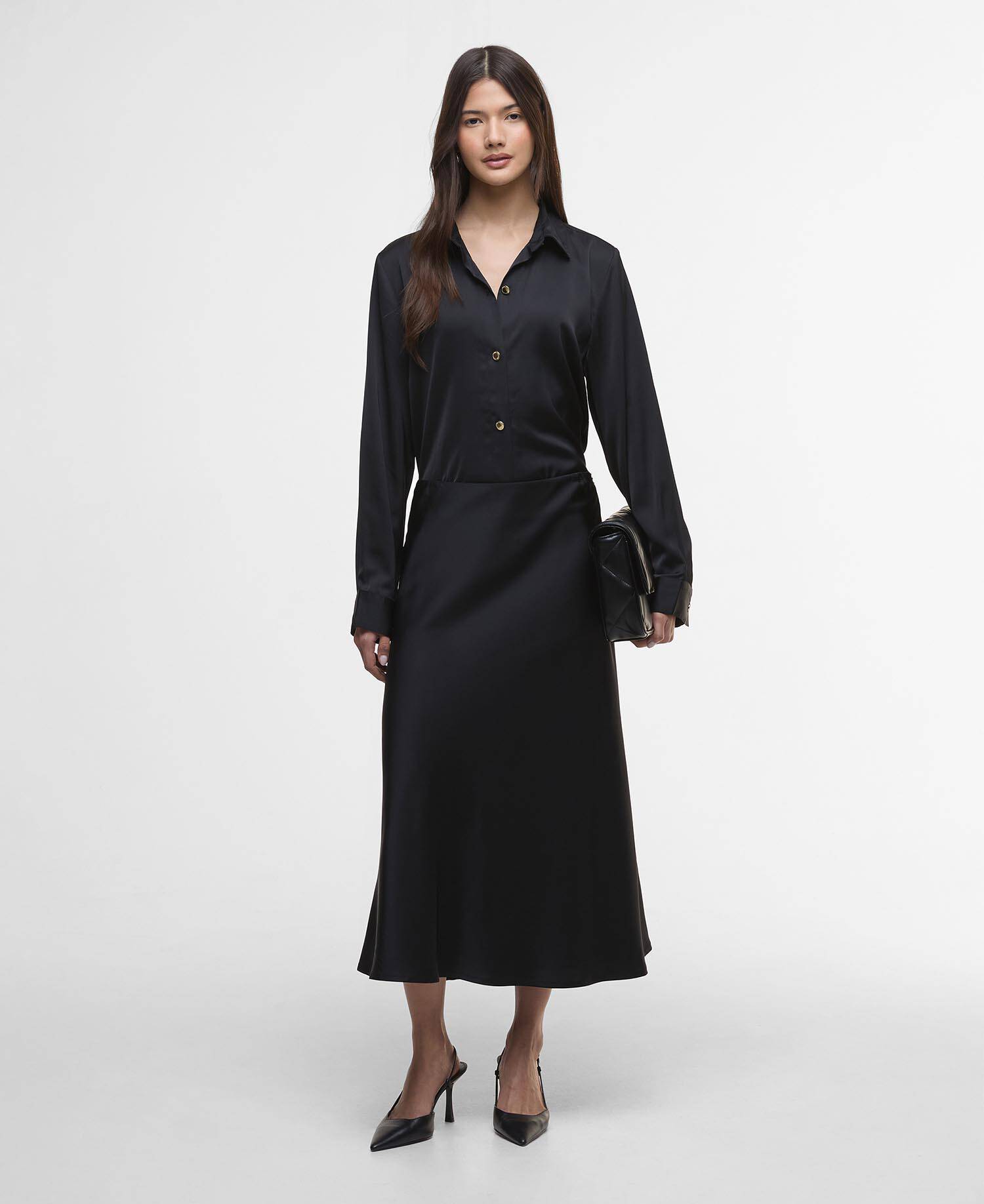 Rock Kaia Satin Midi image number 0