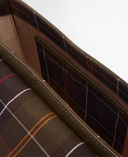 Wildledertasche Rosa Crossbody Olive