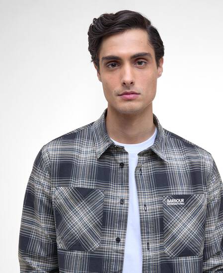 Hemd Hall Check Long-Sleeved Cool Blue