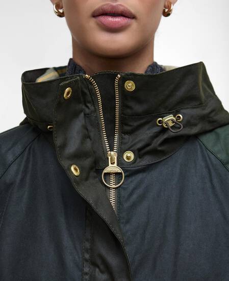 Wachsjacke Keeley Fern/Sage/Duffle Bag/Ancient Tartan