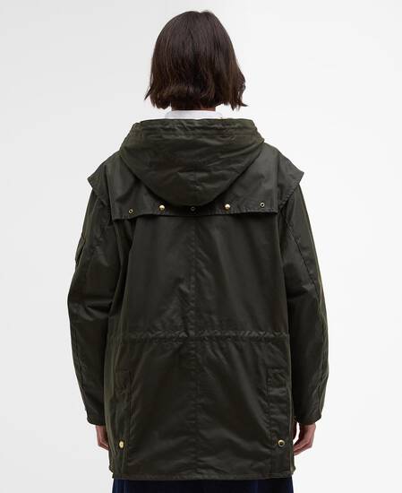 Wachsjacke Aberford Archive Olive/Ancient Tartan