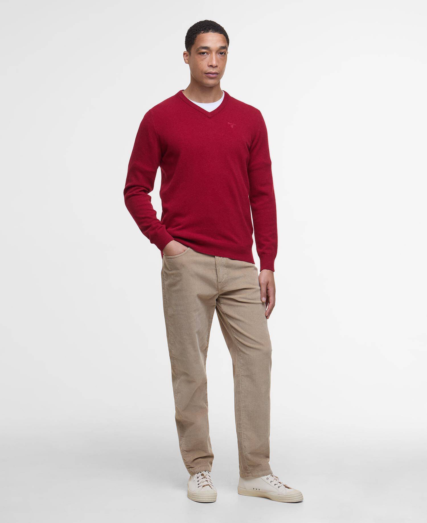 Essential Pullover Wolle V Neck image number 1