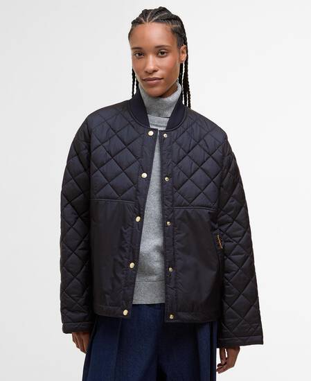 Steppjacke Wetherby Dark Navy/Dress Tartan
