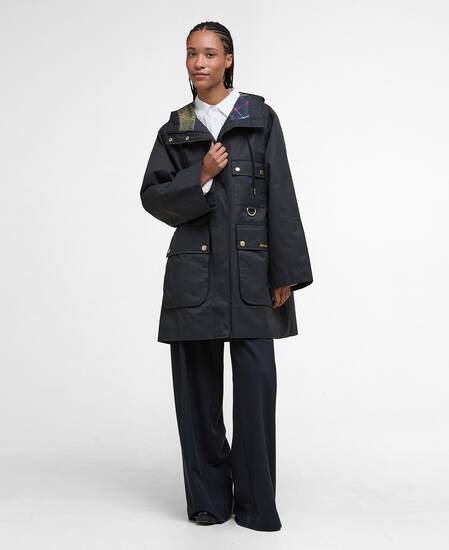 Jacke Arla Waterproof Black/Classic Tartan