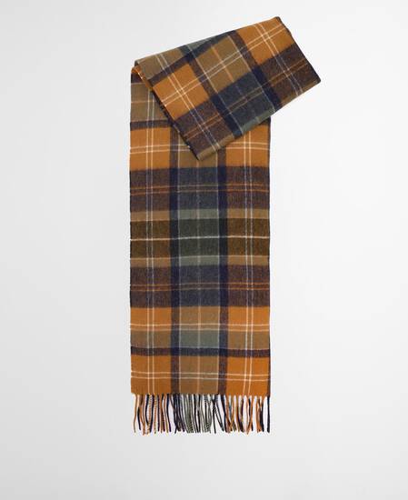 Schal Brack Patchwork Tartan Wool Forest/Bronze Brown