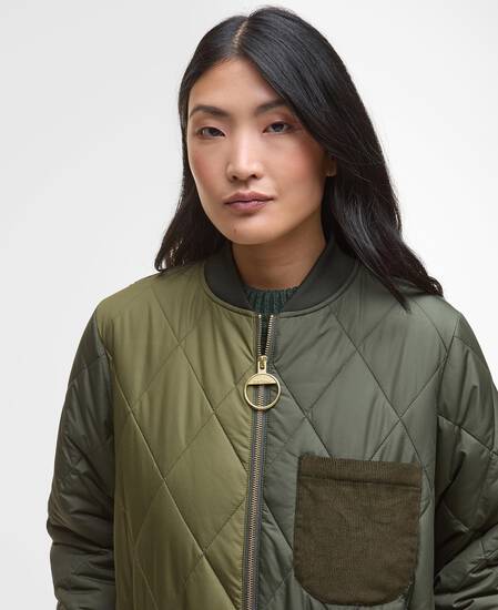 Steppjacke Leonie Olive/Dark Moss/Ancient