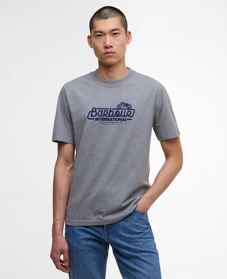 T-Shirt Pillion Graphic Anthracite Marl