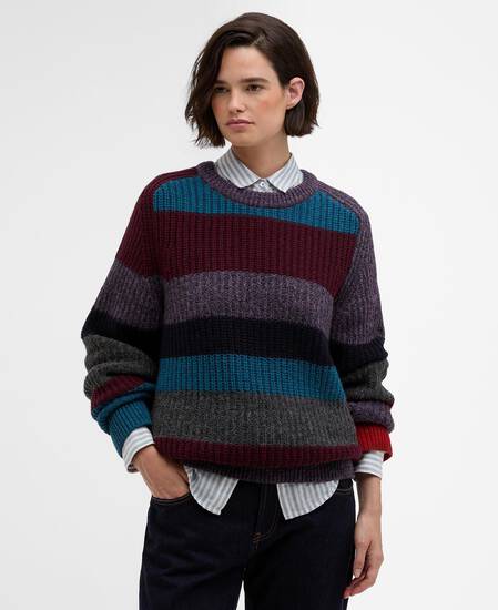 Paul Smith loves Barbour Pullover Multi Striped Rundhalsausschnitt Multi Stripe