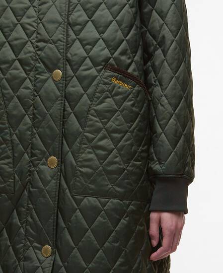Steppjacke Hilary Olive/Ancient Tartan