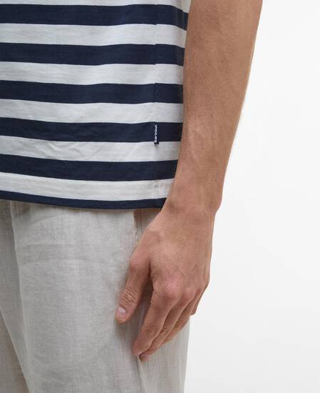 T-Shirt Charlton Striped Relaxed Navy