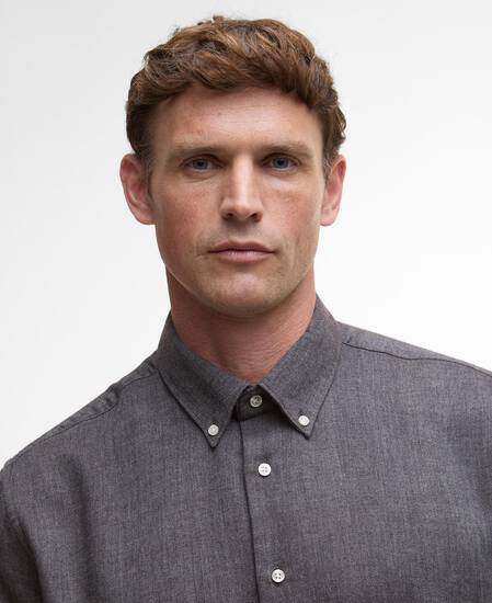 Hemd Tamish Long-Sleeved Regular Grey Marl