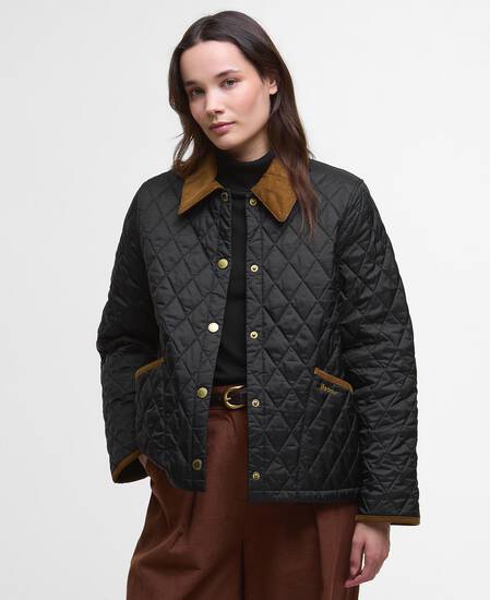 Steppjacke Icons Cropped Liddesdale Black/Classic