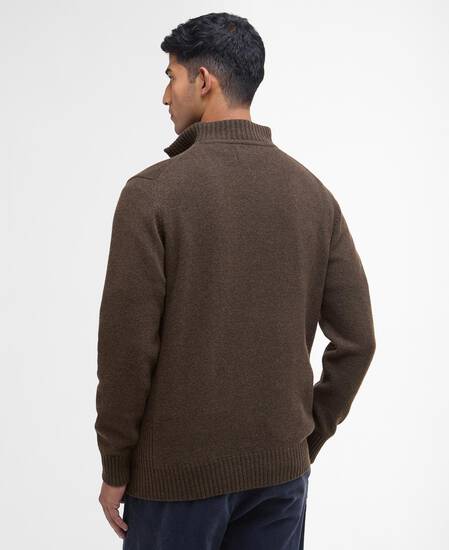 Pullover Essential Half Zip Dark Oak