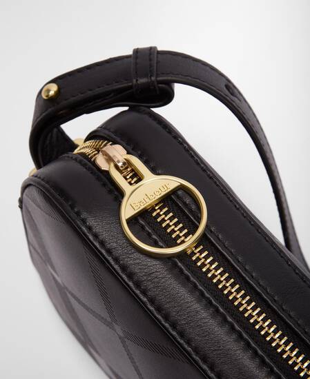 Ledertasche Daphne Crossbody Black/ Deboss Tartan