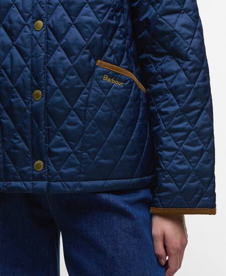 Steppjacke Icons Cropped Liddesdale Navy/Classic