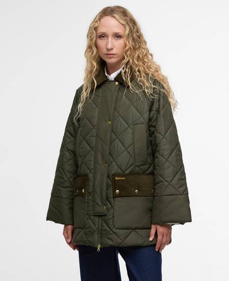 Steppjacke Aldburgh Olive/Ancient Tartan