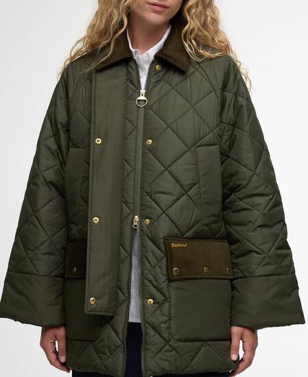 Steppjacke Aldburgh Olive/Ancient Tartan