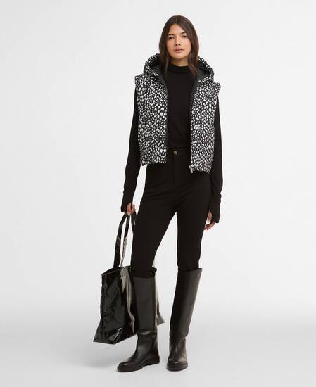 Weste Calista Printed Snow Leopard