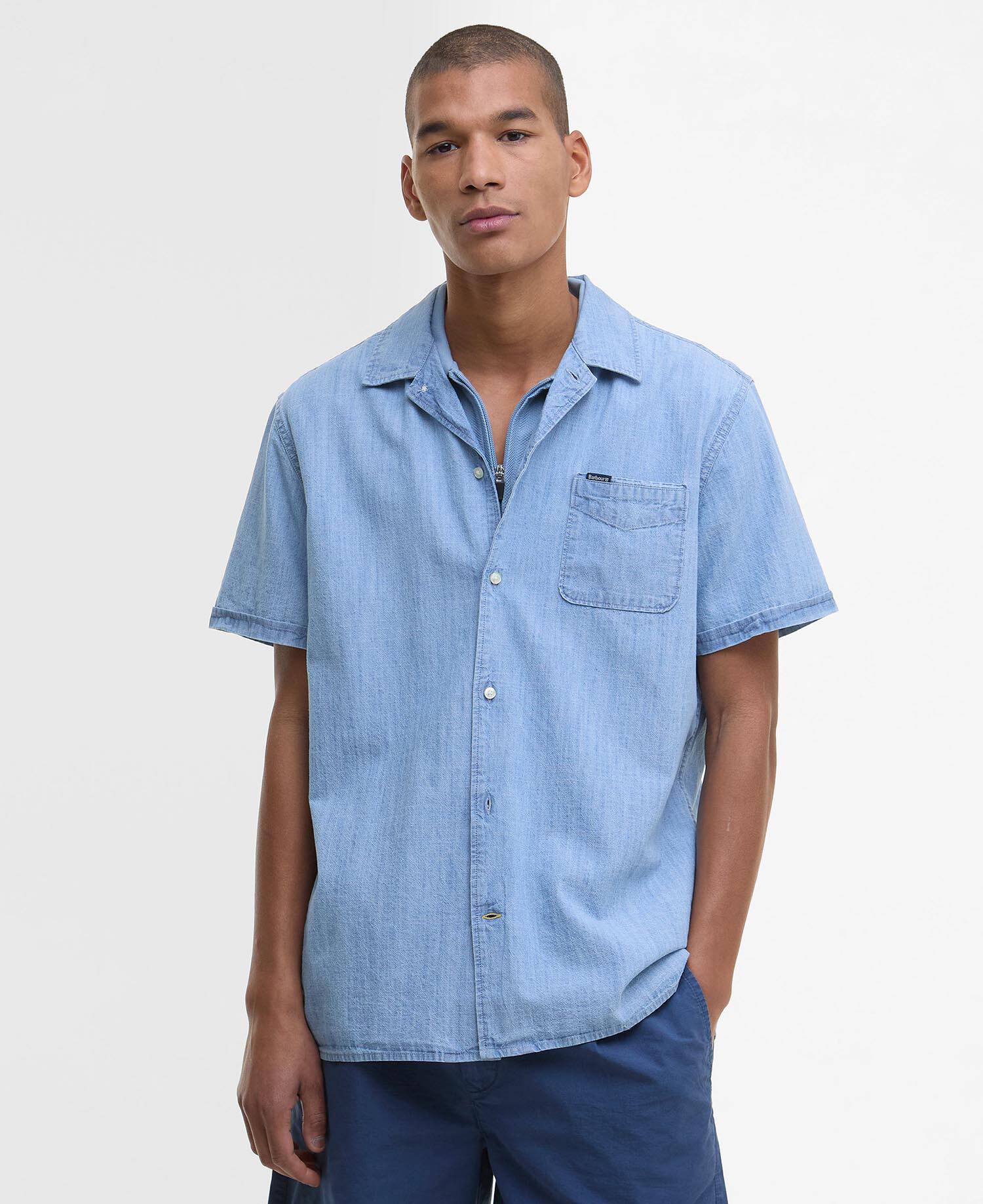 Hemd Gipton Denim Short-Sleeved image number 0