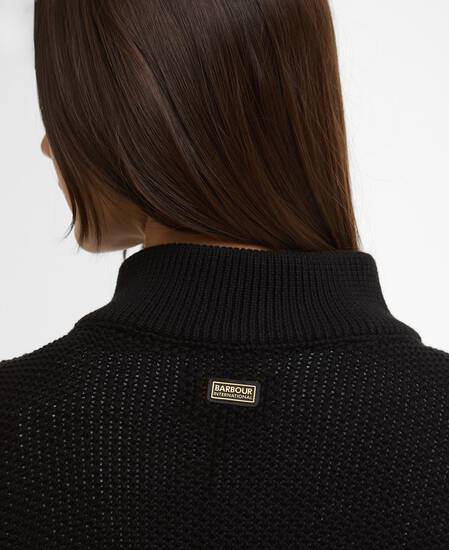 Strickpullover Rae Half-Zip Black