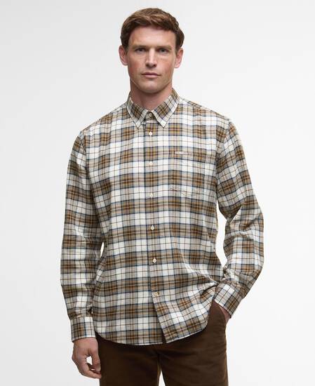 Hemd Telfield Long-Sleeved Regular Stone