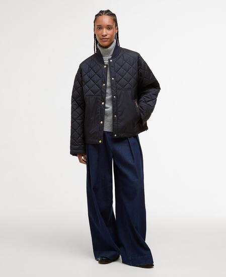 Steppjacke Wetherby Dark Navy/Dress Tartan