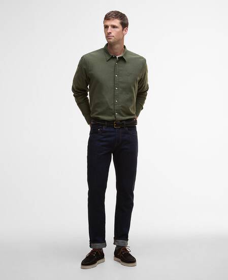 Hemd Sealane Long-Sleeved Relaxed Olive