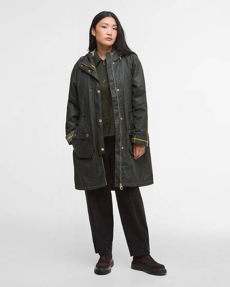 Parka Marcy Waxed Fern/Ancient Tartan