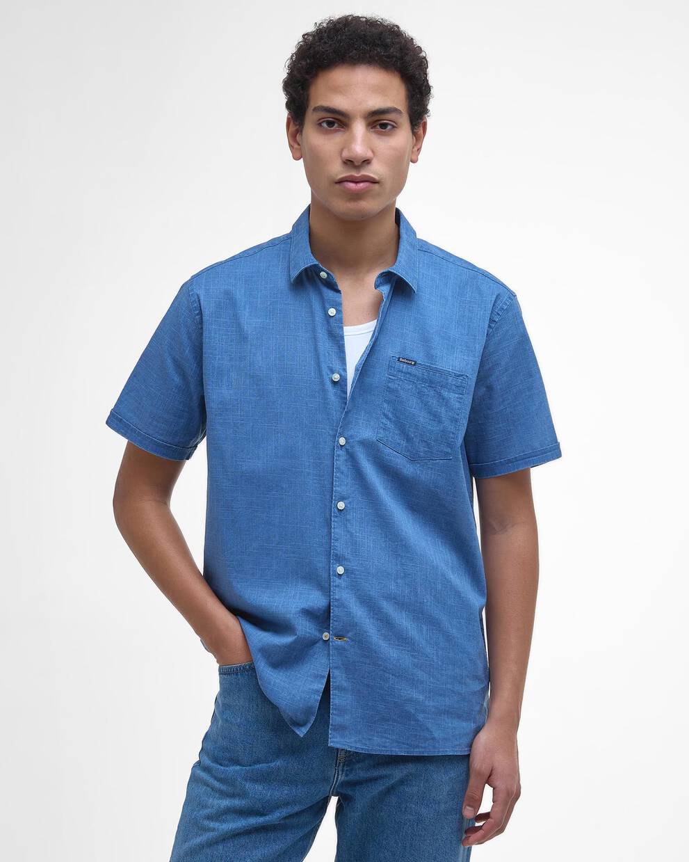 Hemd Pigment Dye Slub Short-Sleeved