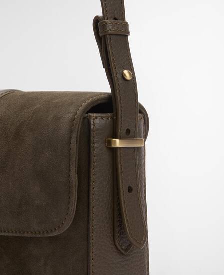 Wildledertasche Rosa Crossbody Olive