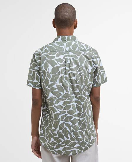 Hemd Spillroad Printed Short-Sleeved Light Moss