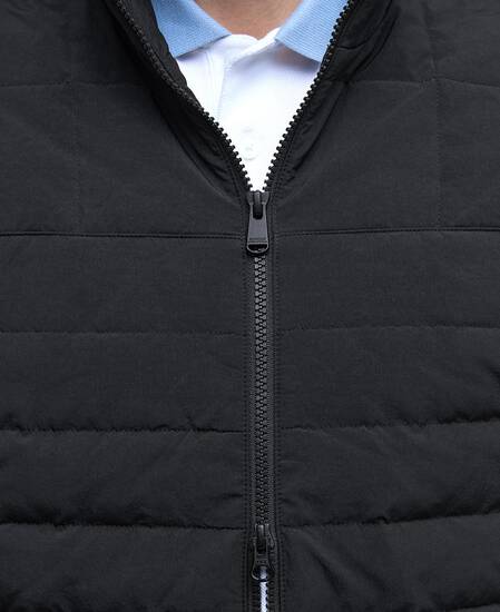 Sweatshirt Collins Baffle Quilted Black