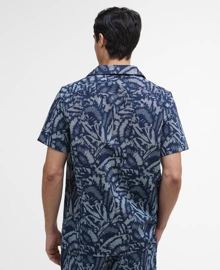 Hemd Kew Printed Short-Sleeved Navy