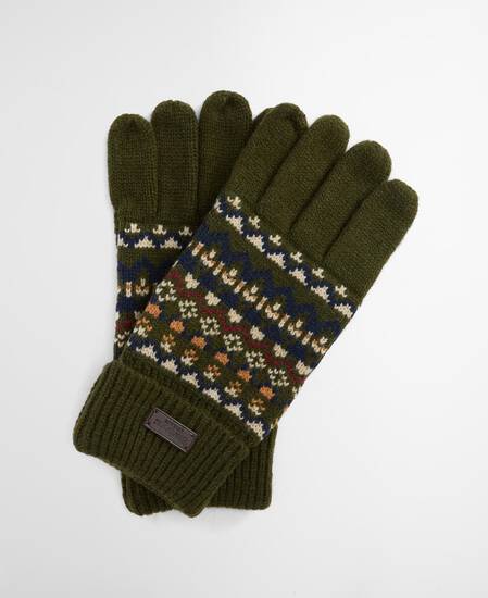 Handschuhe Marlow Fair Isle Olive