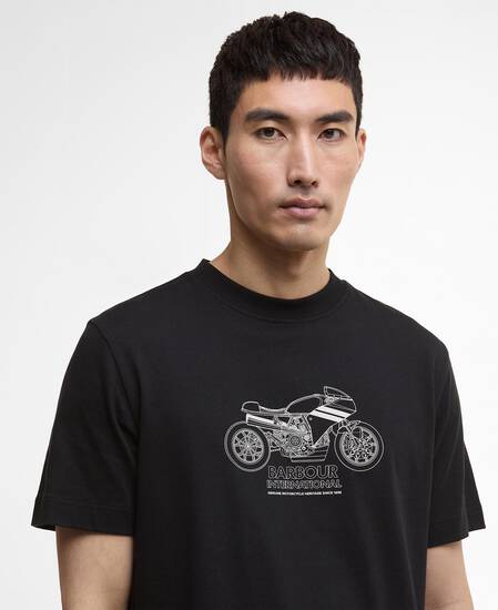 T-Shirt Topher Motorbike Black