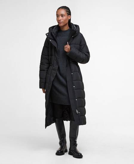 Pufferjacke Freya Black/Onyx Tartan
