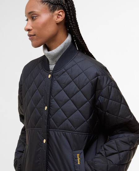 Steppjacke Wetherby Dark Navy/Dress Tartan